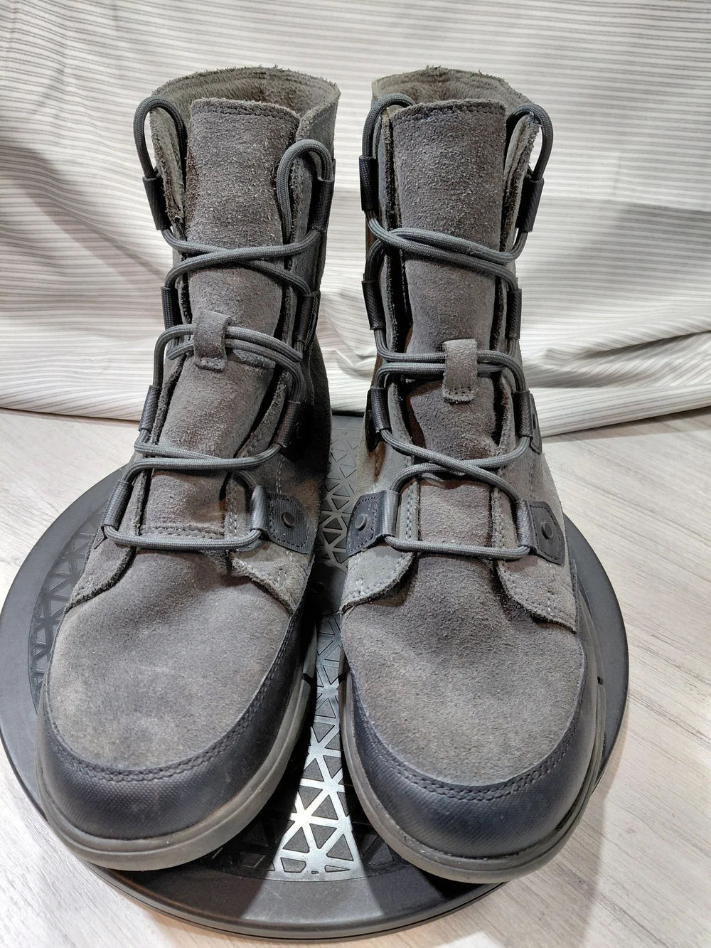 Sorel Mens Explorer Waterproof Gray Suede Leather Lace-Up Ankle Boots SIZE 10